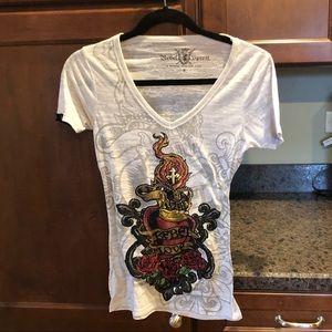 Rebel spirit embellished shirt